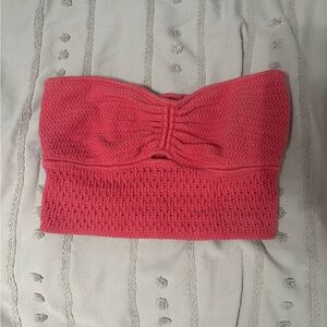 American Eagle Outfitters Coral Knit Tube Top